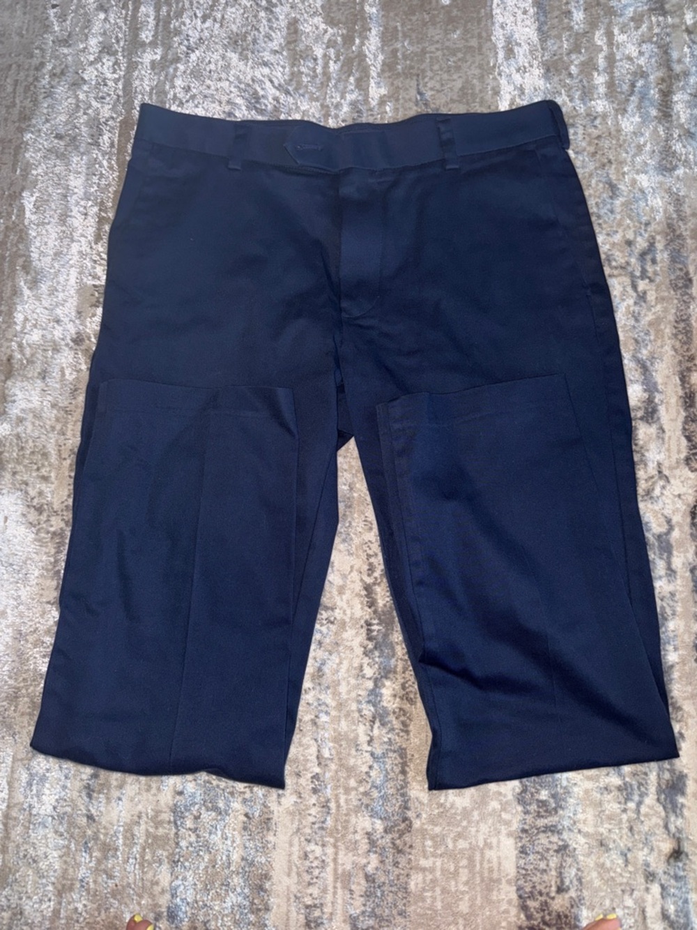 Roundtree & Yorke Men's Dark Navy Flat-Front Shorts